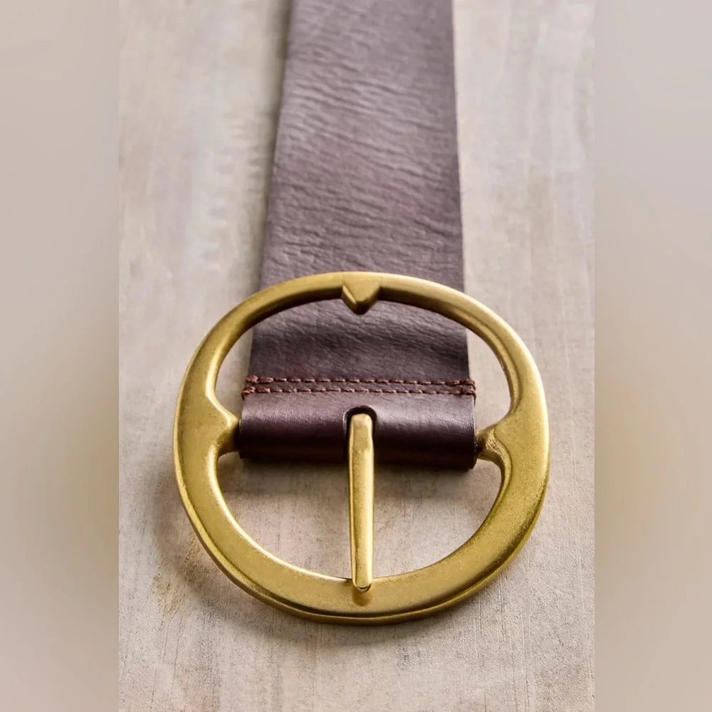 NWT Free People Brando Leather Hip Belt Espresso Small Medium